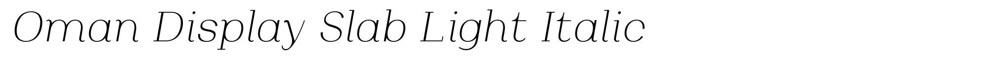 Oman Display Slab Light Italic image
